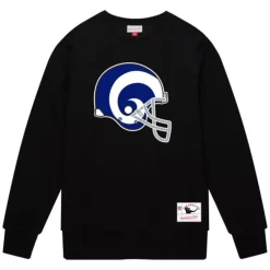Mitchell & Ness Hoodies & Sweatshirts-Team Helmet Crew Los Angeles Rams
