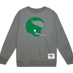 Mitchell & Ness Hoodies & Sweatshirts-Team Helmet Crew Philadelphia Eagles