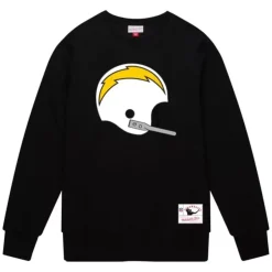 Mitchell & Ness Hoodies & Sweatshirts-Team Helmet Crew San Diego Chargers
