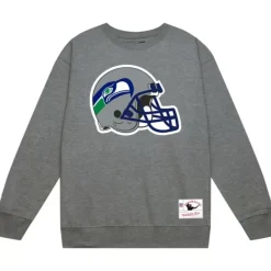Mitchell & Ness Hoodies & Sweatshirts-Team Helmet Crew Seattle Seahawks