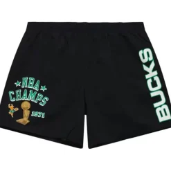 Mitchell & Ness Shorts-Team Heritage Woven Short Milwaukee Bucks