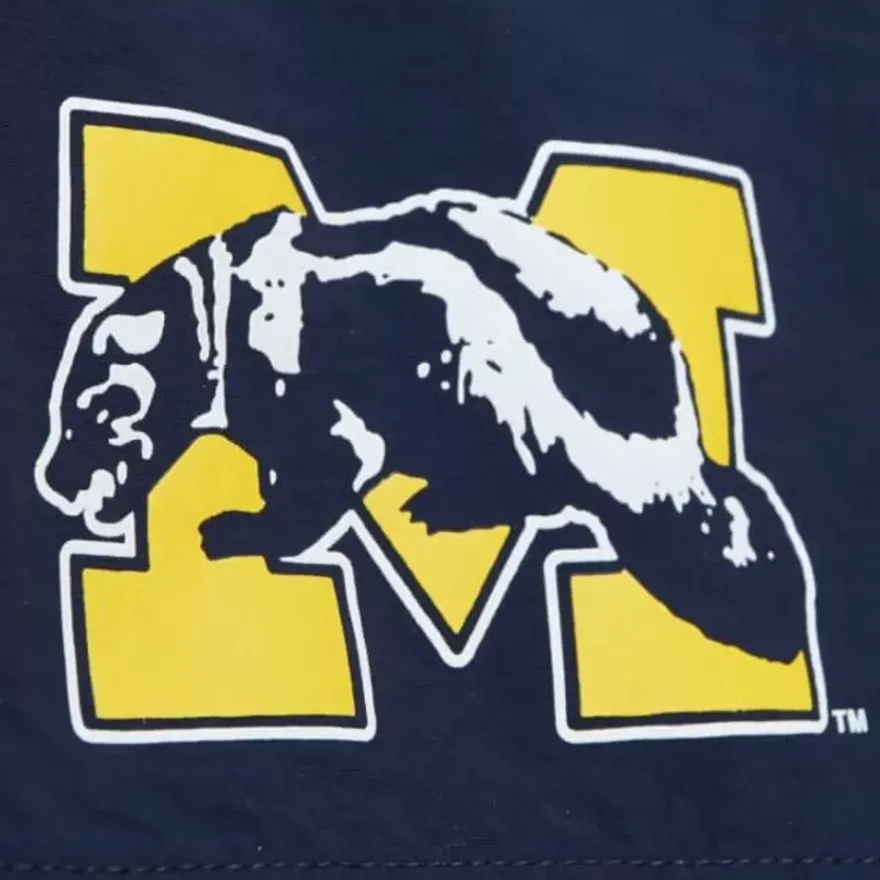 Mitchell & Ness Shorts-Team Heritage Woven Short University Of Michigan