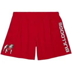 Mitchell & Ness Shorts-Team Heritage Woven Shorts University Of Georgia
