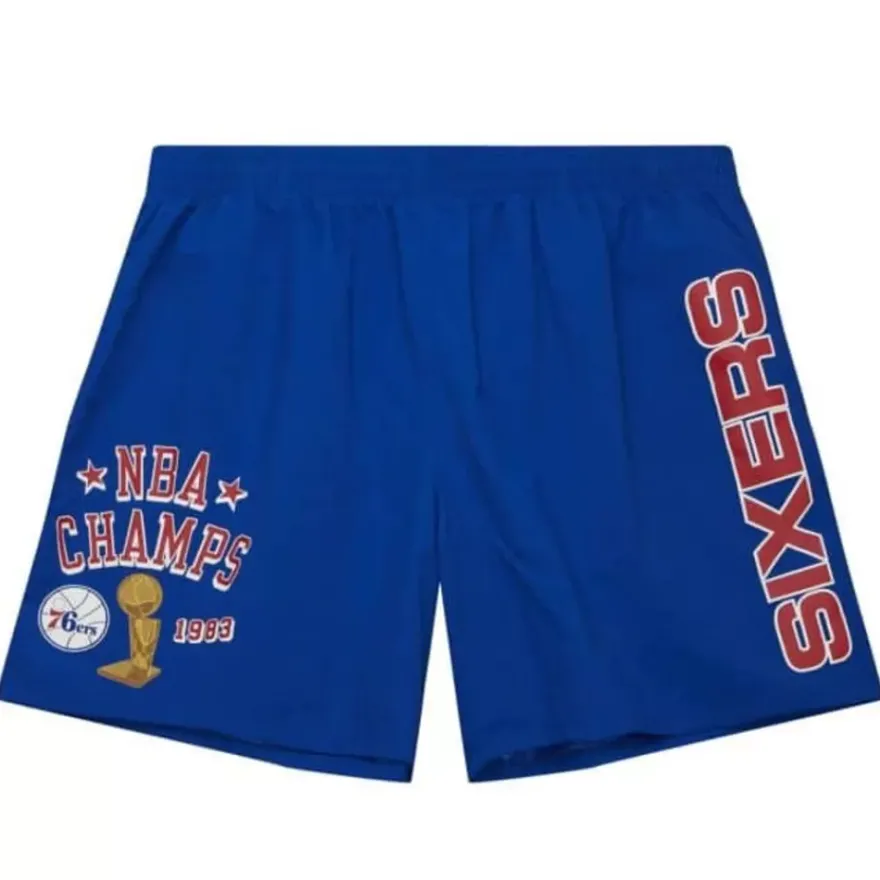 Mitchell & Ness Shorts-Team Heritage Woven Short Philadelphia 76Ers