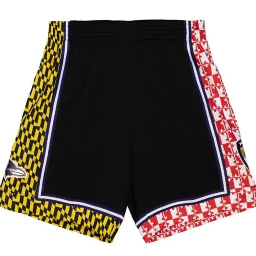 Mitchell & Ness Shorts-Team Id Mesh Shorts Baltimore Ravens