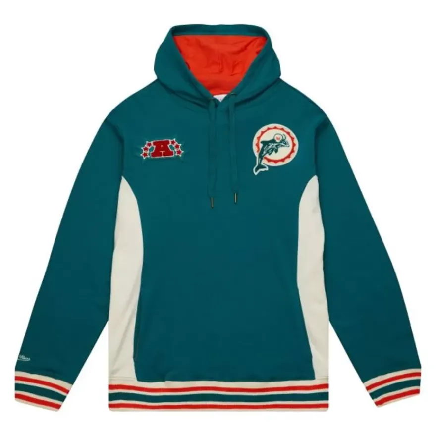 Mitchell & Ness Hoodies & Sweatshirts-Team Legacy French Terry Hoodie Miami Dolphins