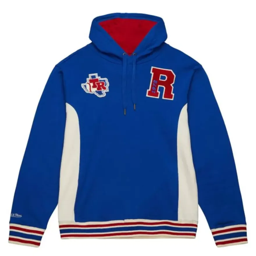Mitchell & Ness Hoodies & Sweatshirts-Team Legacy French Terry Hoodie Texas Rangers