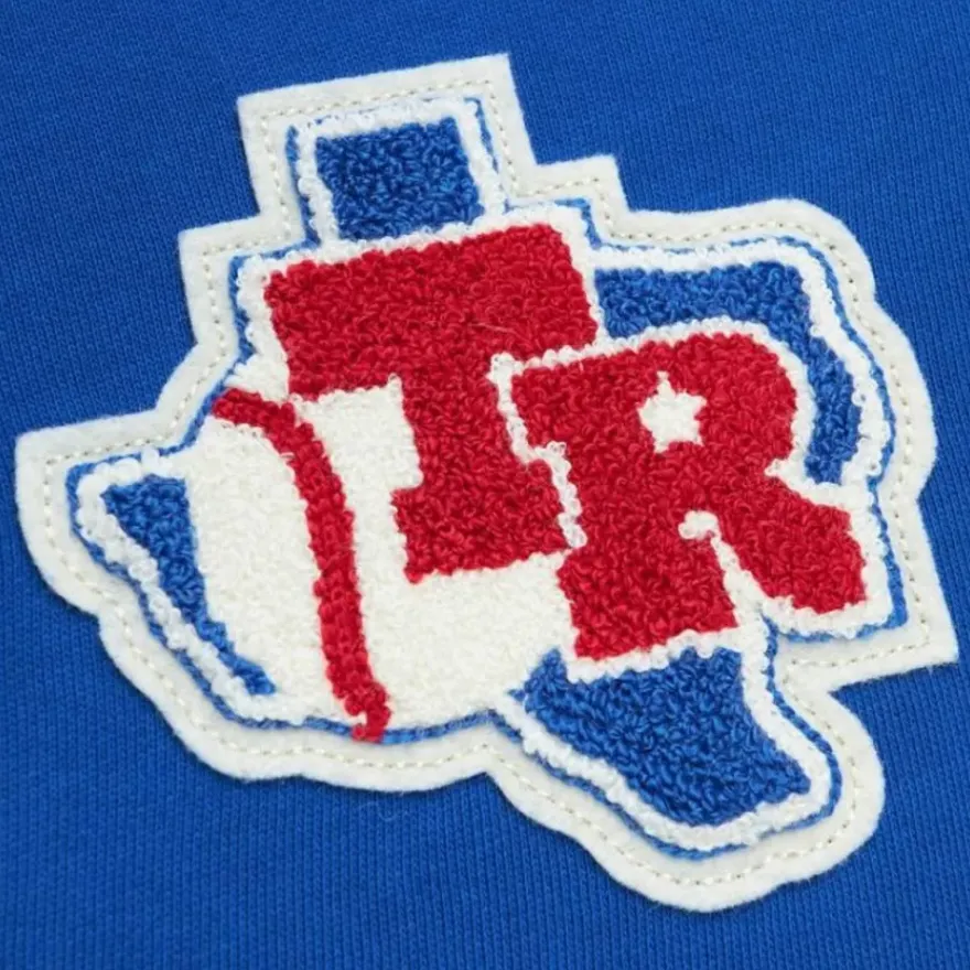 Mitchell & Ness Hoodies & Sweatshirts-Team Legacy French Terry Hoodie Texas Rangers