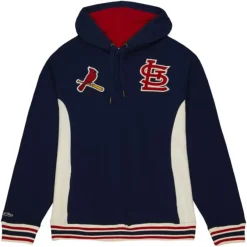 Mitchell & Ness Hoodies & Sweatshirts-Team Legacy French Terry Hoodie St. Louis Cardinals