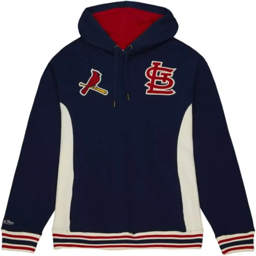 Mitchell & Ness Hoodies & Sweatshirts-Team Legacy French Terry Hoodie St. Louis Cardinals