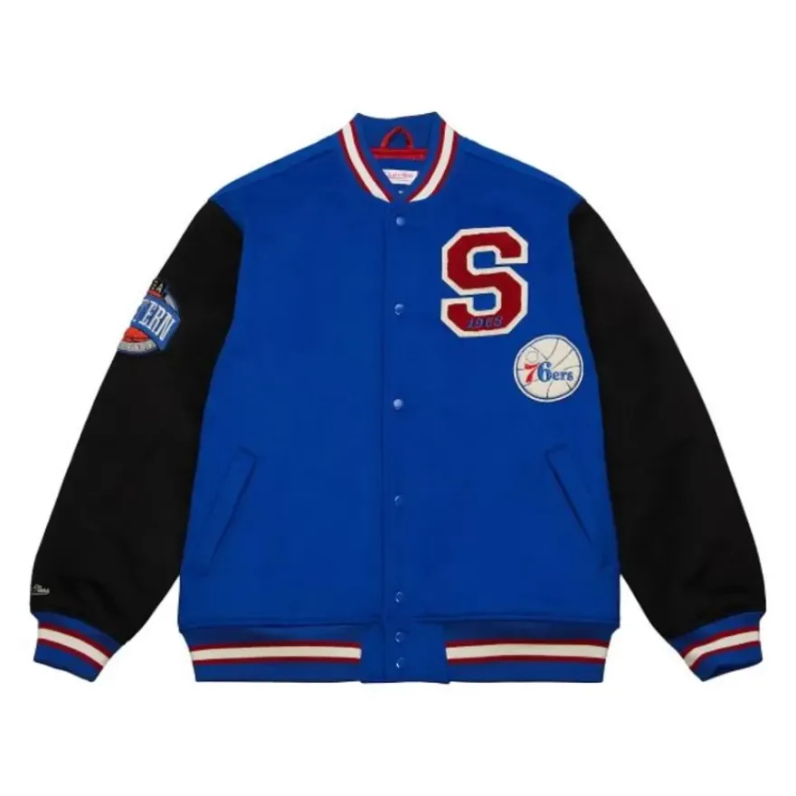 Mitchell & Ness Jackets & Outerwear-Team Legacy Varsity Jacket Philadelphia 76Ers