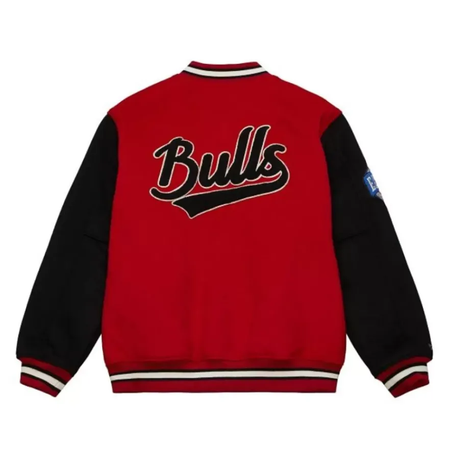 Mitchell & Ness Jackets & Outerwear-Team Legacy Varsity Jacket Chicago Bulls