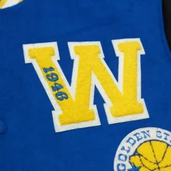 Mitchell & Ness Jackets & Outerwear-Team Legacy Varsity Jacket Golden State Warriors