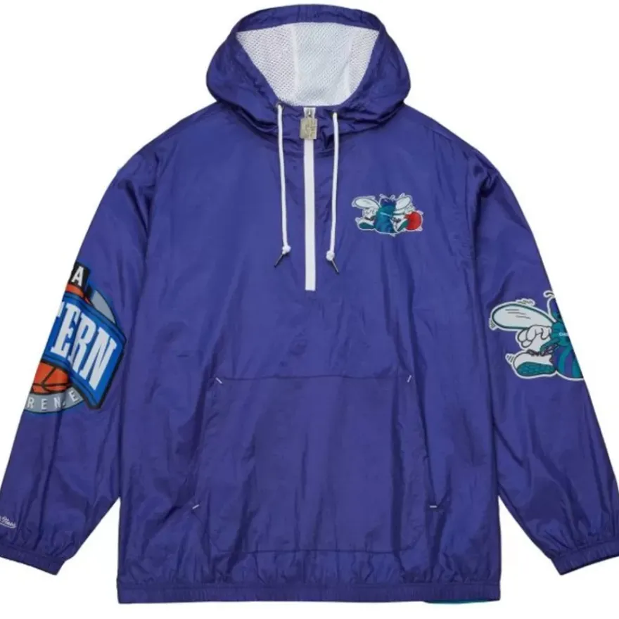 Mitchell & Ness Jackets & Outerwear-Team Og 2.0 Anorak Windbreaker Charlotte Hornets