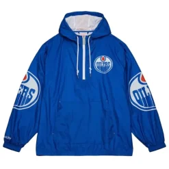 Mitchell & Ness Jackets & Outerwear-Team Og 2.0 Anorak Windbreaker Edmonton Oilers