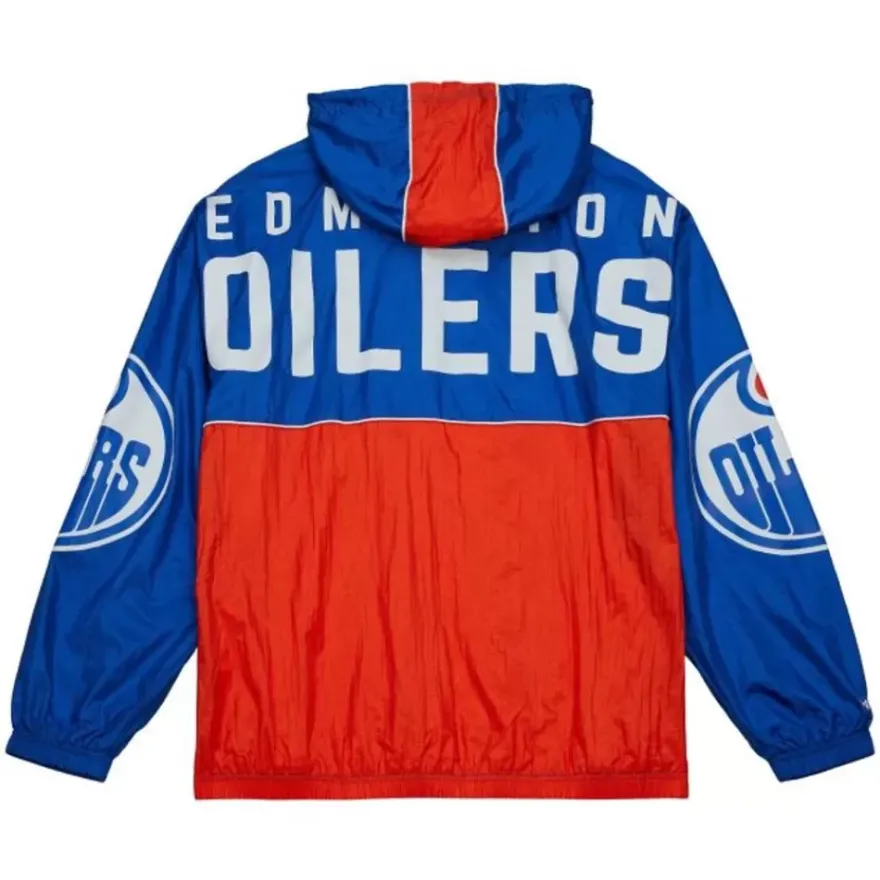 Mitchell & Ness Jackets & Outerwear-Team Og 2.0 Anorak Windbreaker Edmonton Oilers