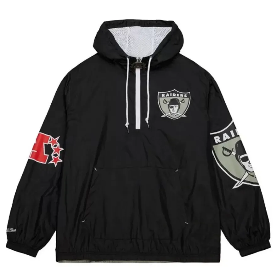 Mitchell & Ness Jackets & Outerwear-Team Og 2.0 Anorak Windbreaker Oakland Raiders