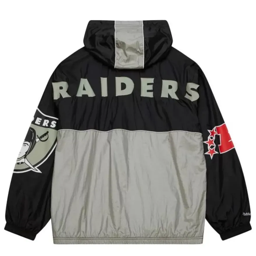 Mitchell & Ness Jackets & Outerwear-Team Og 2.0 Anorak Windbreaker Oakland Raiders