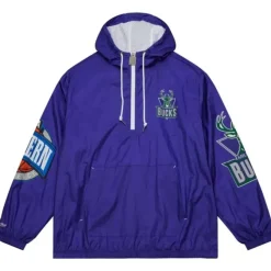 Mitchell & Ness Jackets & Outerwear-Team Og 2.0 Anorak Windbreaker Milwaukee Bucks