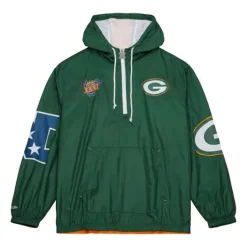Mitchell & Ness Jackets & Outerwear-Team Og 2.0 Anorak Windbreaker Green Bay Packers