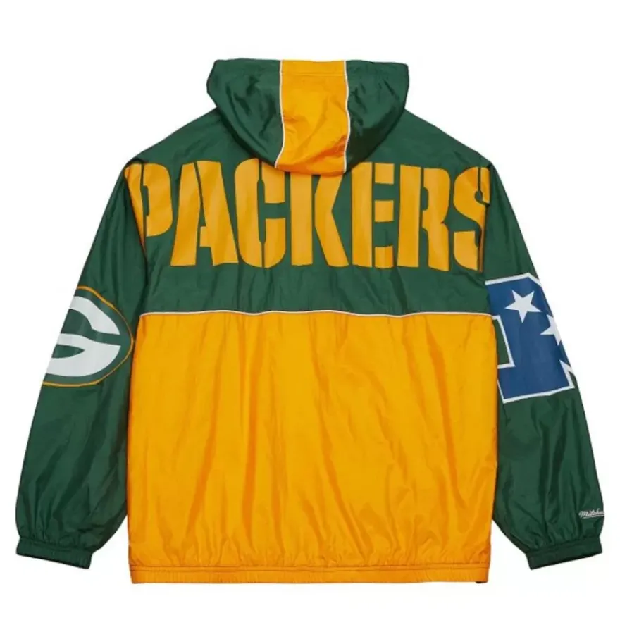 Mitchell & Ness Jackets & Outerwear-Team Og 2.0 Anorak Windbreaker Green Bay Packers