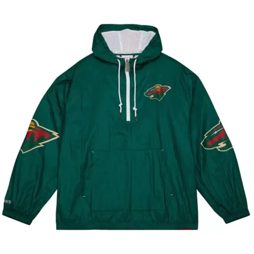 Mitchell & Ness Jackets & Outerwear-Team Og 2.0 Anorak Windbreaker Minnesota Wild