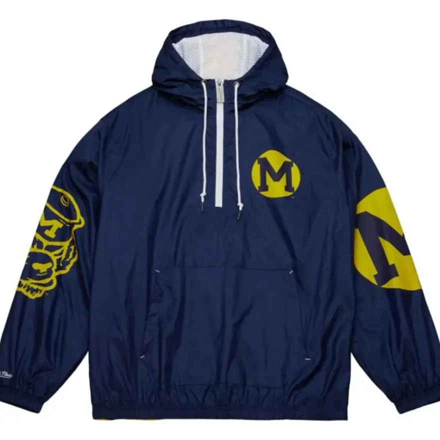 Mitchell & Ness Jackets & Outerwear-Team Og 2.0 Anorak Windbreaker University Of Michigan