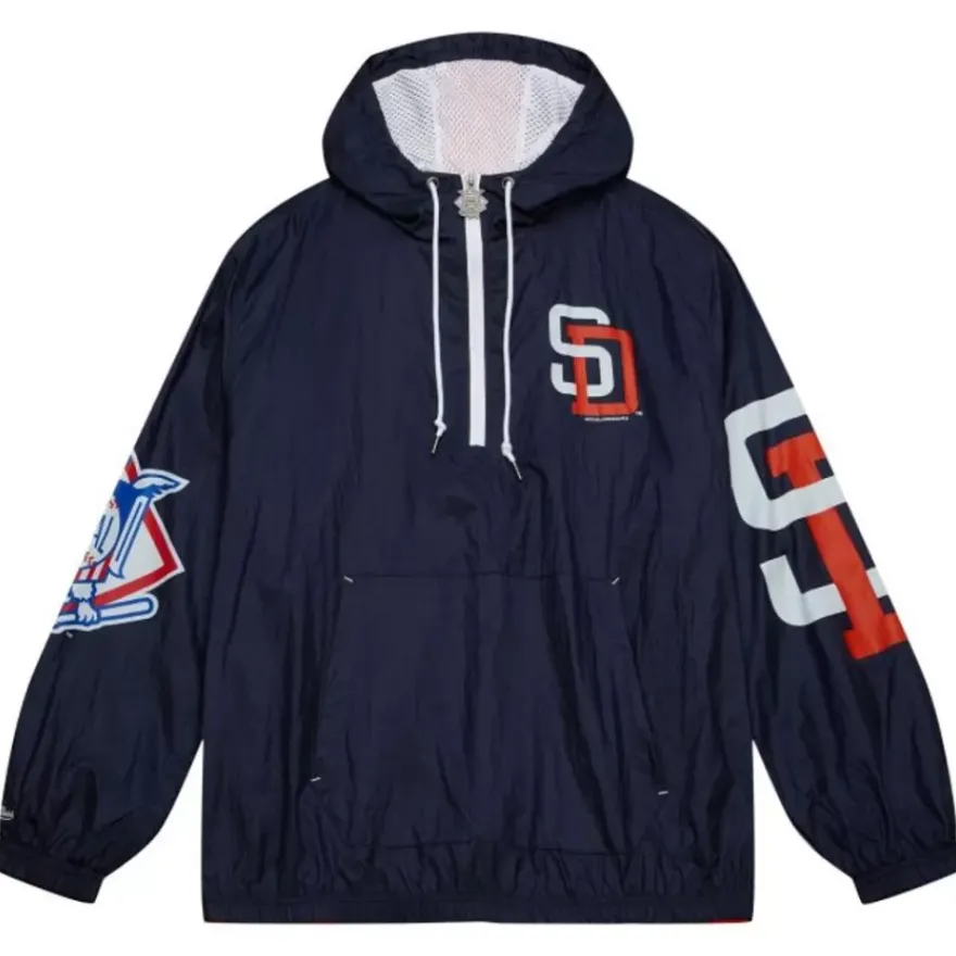 Mitchell & Ness Jackets & Outerwear-Team Og 2.0 Anorak Windbreaker San Diego Padres