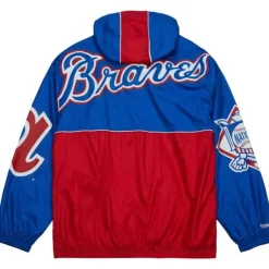 Mitchell & Ness Jackets & Outerwear-Team Og 2.0 Anorak Windbreaker Atlanta Braves