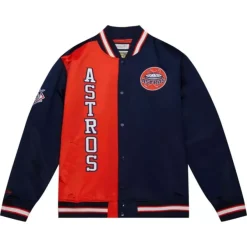 Mitchell & Ness Jackets & Outerwear-Team Og 2.0 Lightweight Satin Jacket Houston Astros