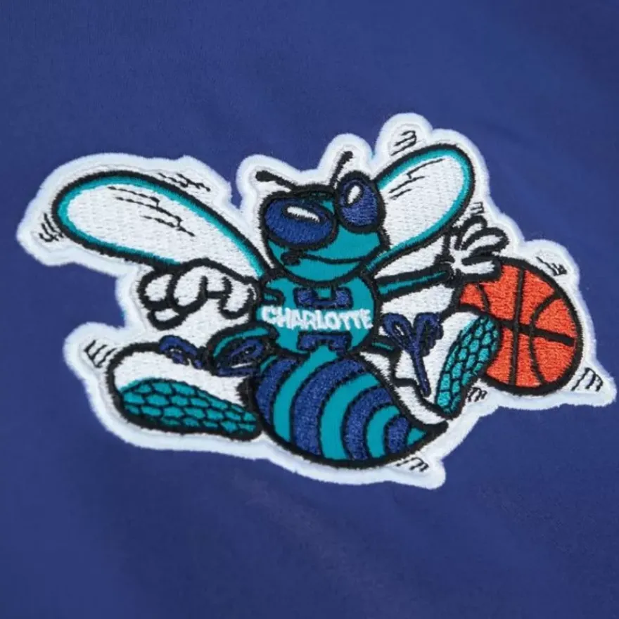 Mitchell & Ness Jackets & Outerwear-Team Og 2.0 Lightweight Satin Jacket Charlotte Hornets