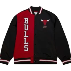 Mitchell & Ness Jackets & Outerwear-Team Og 2.0 Lightweight Satin Jacket Chicago Bulls