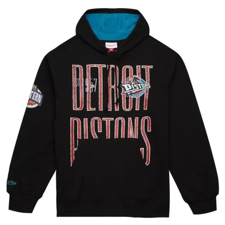 Mitchell & Ness Hoodies & Sweatshirts-Team Og Fleece 2.0 Detroit Pistons