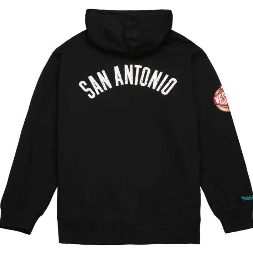 Mitchell & Ness Hoodies & Sweatshirts-Team Og Fleece 2.0 San Antonio Spurs