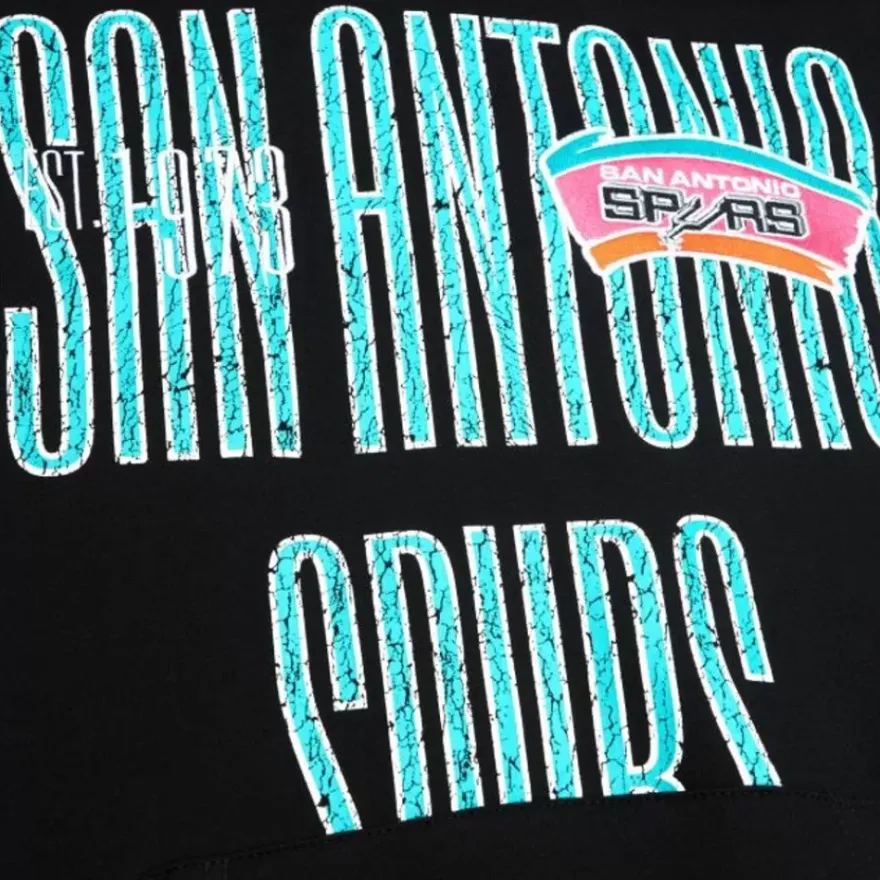 Mitchell & Ness Hoodies & Sweatshirts-Team Og Fleece 2.0 San Antonio Spurs