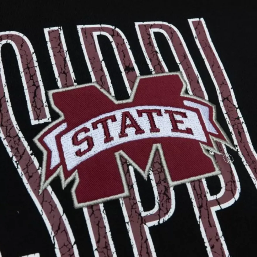 Mitchell & Ness Hoodies & Sweatshirts-Team Og Fleece Hoodie Mississippi State University