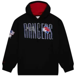 Mitchell & Ness Hoodies & Sweatshirts-Team Og Fleece Hoodie Texas Rangers