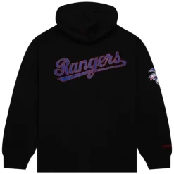 Mitchell & Ness Hoodies & Sweatshirts-Team Og Fleece Hoodie Texas Rangers