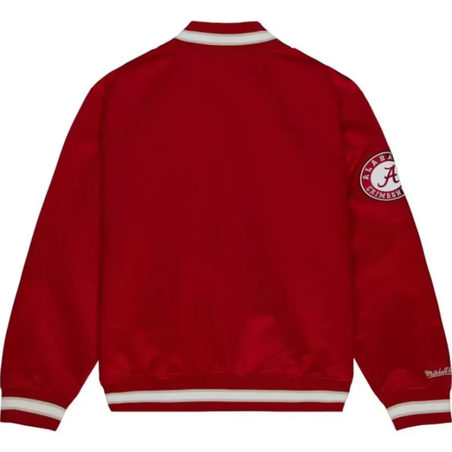 Mitchell & Ness Jackets & Outerwear-Team Og Lightweight Satin Jacket University Of Alabama
