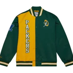 Mitchell & Ness Jackets & Outerwear-Team Og Lw Satin Jacket Green Bay Packers