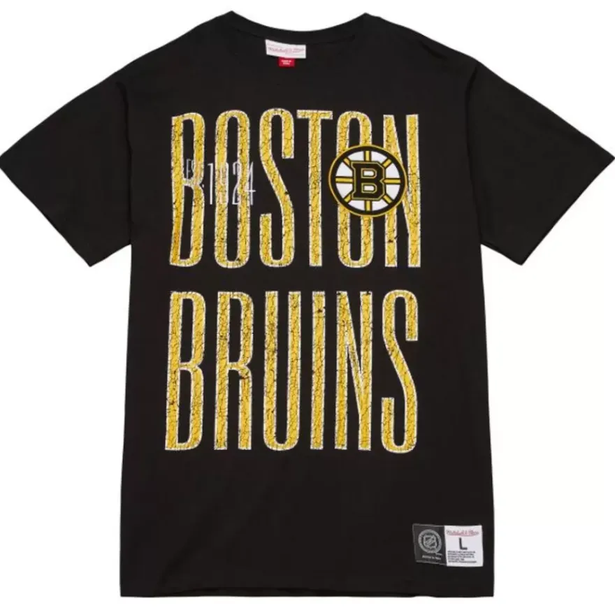 Mitchell & Ness T-Shirts & Tops-Team Og Premium Ss Tee Boston Bruins