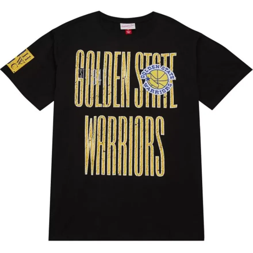 Mitchell & Ness T-Shirts & Tops-Team Og Premium Ss Tee Golden State Warriors