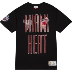 Mitchell & Ness T-Shirts & Tops-Team Og Premium Ss Tee Miami Heat