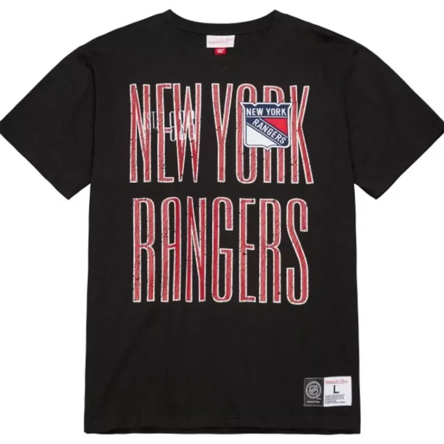 Mitchell & Ness T-Shirts & Tops-Team Og Premium Ss Tee New York Rangers