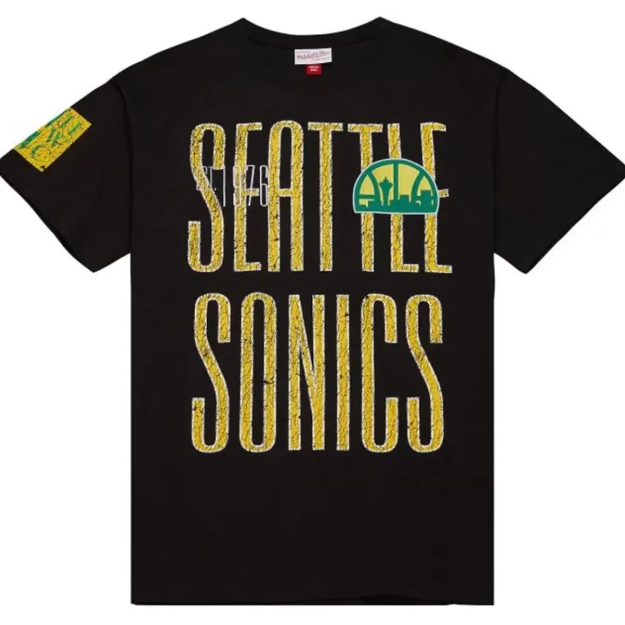 Mitchell & Ness T-Shirts & Tops-Team Og Premium Ss Tee Seattle Supersonics