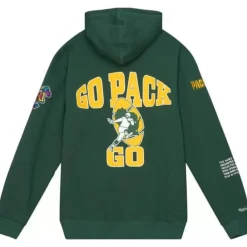 Mitchell & Ness Hoodies & Sweatshirts-Team Origins Fleece Hoody Green Bay Packers