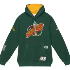 Mitchell & Ness Hoodies & Sweatshirts-Team Origins Fleece Hoody Seattle Supersonics