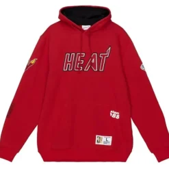 Mitchell & Ness Hoodies & Sweatshirts-Team Origins Fleece Hoody Miami Heat