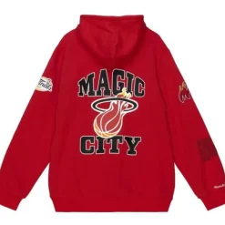 Mitchell & Ness Hoodies & Sweatshirts-Team Origins Fleece Hoody Miami Heat
