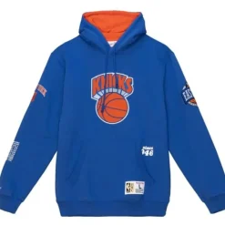 Mitchell & Ness Hoodies & Sweatshirts-Team Origins Fleece Hoody New York Knicks